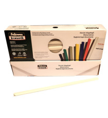 Dorsetti tondi per rilegatura - 6 mm - bianco - Fellowes - scatola 50 pezzi
