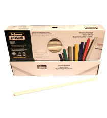 Dorsetti tondi per rilegatura - 8 mm - bianco - Fellowes - scatola 50 pezzi
