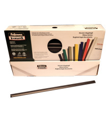 Dorsetti tondi per rilegatura - 8 mm - nero - Fellowes - scatola 50 pezzi