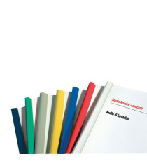 Dorsetti triangolari per rilegatura - 11 mm - nero - Fellowes - scatola 30 pezzi