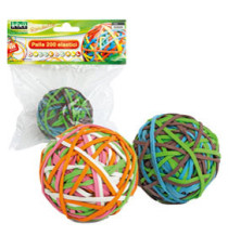 Elastici - diametro 5 cm - colori assortiti - Lebez - sfera da 200 elastici