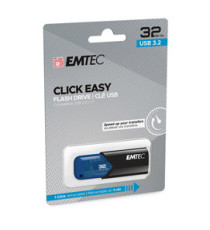 Emtec - Memoria USB B110 USB 3.2 Click&Easy - blu - ECMMD32GB113 - 32 GB