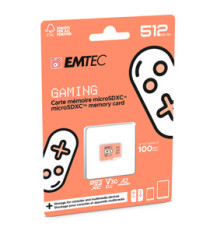Emtec - MSD Gaming UHS-I U3 V30 A2 - Arancione - 512GB - ECMSDM512GXCU3G