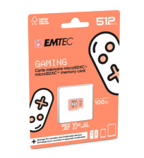 Emtec - MSD Gaming UHS-I U3 V30 A2 - Arancione - 512GB - ECMSDM512GXCU3G