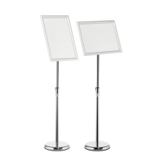 Espositore con cornice a scatto - alluminio - da pavimento - A4 - Durable