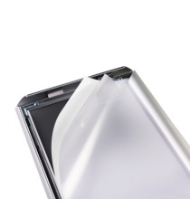 Espositore con cornice a scatto - alluminio - da pavimento - A4 - Durable