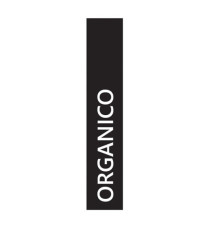 Etichetta adesiva raccolta differenziata - con stampa ORGANICO - 45 x 230 mm - vinile - bianco opaco - Medial