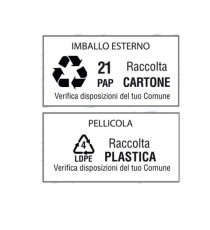 Etichette adesive - in carta - permanenti - 210 x 74,2 mm - 4 et/fg - 100 fogli - bianco - Starline