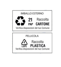 Etichette adesive - in carta - permanenti - 210 x 74,2 mm - 4 et/fg - 100 fogli - bianco - Starline