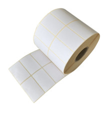 Etichette per trasferimento termico - adesivo removibile - 2 piste - 50 x 30 mm - Printex - rotolo da 5000 pezzi