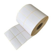 Etichette per trasferimento termico diretto - adesivo removibile - 2 piste - 50 x 30 mm - Printex - rotolo da 5000 pezzi