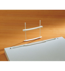 Fastener fermafogli - plastica - passo 80 mm - capacità 6 cm - bianco - Fellowes - conf. 100 pezzi