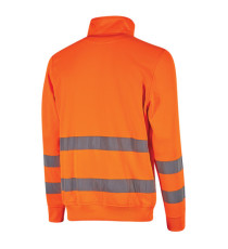 Felpa alta visibilità Felis - mezza zip - taglia L - arancio fluo - U-Power