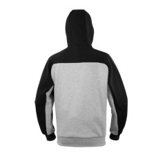 Felpa Borgo - con cappuccio - taglia XL - grigio/nero - Deltaplus