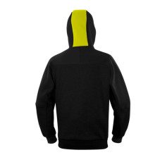 Felpa Borgo - con cappuccio - taglia XL - nero/giallo - Deltaplus