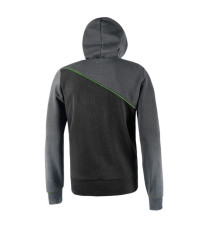 Felpa Jupiter - con cappuccio - taglia L - grigio/verde - U-Power