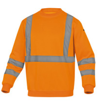 Felpa sportiva Astral - alta visibilità - tg. L - arancio fluo - Deltaplus