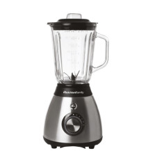Frullatore Frullo Glass - con bicchiere in vetro - 600 W - nero/argento - Melchioni family