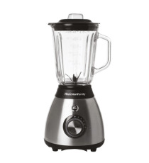 Frullatore Frullo Glass - con bicchiere in vetro - 600 W - nero/argento - Melchioni family