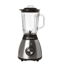 Frullatore Frullo Glass - con bicchiere in vetro - 600 W - nero/argento - Melchioni family