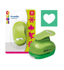 Fustella - motivo cuore - dim. sagoma 25 mm - Deco