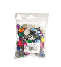 Gemme Kristall - colori e forme assortiti - DECO - conf. 250 pezzi