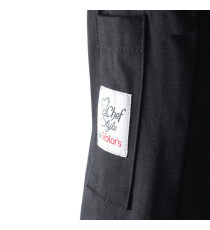 Giacca cuoco Adriano - da uomo - manica lunga - taglia M - nero - Giblor's