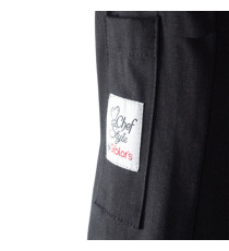 Giacca cuoco Adriano - da uomo - manica lunga - taglia XL - nero - Giblor's