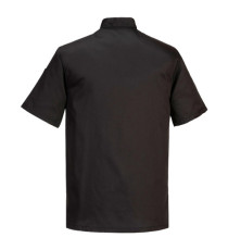 Giacca cuoco Kent - maniche corte - taglia M - nero - Portwest