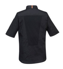 Giacca cuoco MeshAir Pro - maniche corte - taglia L - nero - Portwest