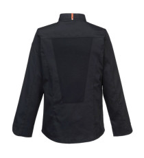 Giacca cuoco MeshAir Pro - maniche lunghe - taglia L - nero - Portwest