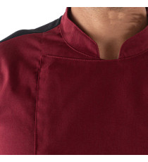 Giacca cuoco Thiago - da uomo - manica corta - taglia M - bordeaux - Giblor's