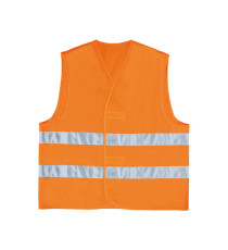 Gilet alta visibilità GILP2 - poliestere - taglia L - arancio fluo - Deltaplus