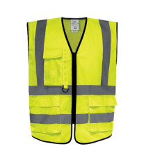 Gilet alta visibilità GILPOCK - poliestere riciclato - taglia L - giallo fluo - Deltaplus