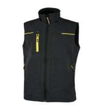 Gilet da lavoro Saturn - nero/giallo - taglia M - U-Power