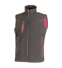 Gilet donna Universe Lady - taglia L - grigio/fucsia - U-Power