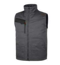 Gilet Stockton3 - multitasche - taglia L - grigio/arancio - Deltaplus