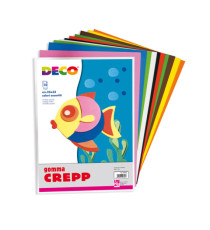 Gomma Crepp - 20 x 30 cm - colori assortiti - Deco - conf. 10 fogli