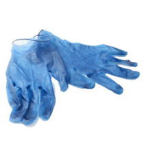 Guanti detectabili - senza polvere - taglia L - nitrile - blu - conf. 100 pezzi