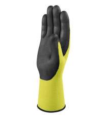 Guanti di precisione Apollonit VV734 - poliammide - palmo in schiuma di nitrile - taglia 09 - giallo fluo/nero - Deltapl