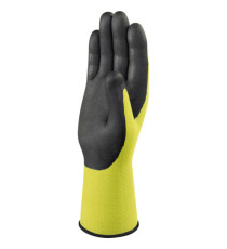 Guanti di precisione Apollonit VV734 - poliammide - palmo in schiuma di nitrile - taglia 09 - giallo fluo/nero - Deltapl