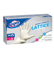 Guanti in lattice - taglia S - Logex Professional - scatola da 100 pezzi