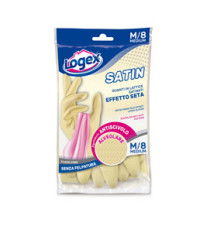 Guanti in lattice Satin - taglia M - crema - Logex Professional