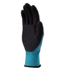 Guanti Wet&dry VV636BL - poliammide - palmo in nitrile - taglia 08 - blu/nero - Deltaplus
