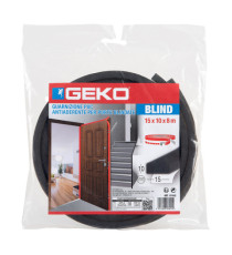 Guarnizione adesiva per isolamento porte blindate - 17 mm x 8 m - PVC - antracite - Geko