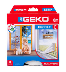 Guarnizione adesiva per isolamento STRIP - fessura 1-3 mm - 6 m - gomma - bianco - Geko