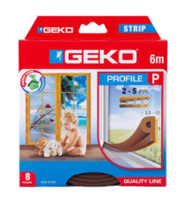 Guarnizione adesiva per isolamento STRIP - fessura 2-5 mm - 6 m - gomma - marrone - Geko