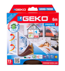Guarnizione adesiva per l’isolamento di porte e finestre SOUND-THERM - fessura 1-4 mm - 6 m - marrone - Geko