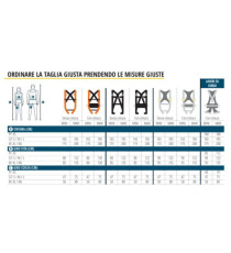 Imbracatura HAR12 - due punti di ancoraggio - taglia S/M/L - arancio - Deltaplus
