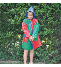 Impermeabile bambino - taglia 6-8 anni - PVC - multicolor - Verdemax